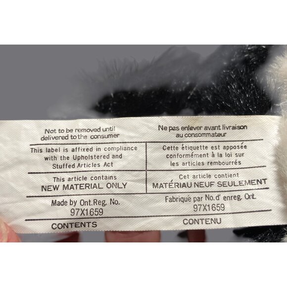 Disney Store Flower the Skunk Plush Toy w/ Flower 9" Black White Stuffed Animal - Picture 8 of 12